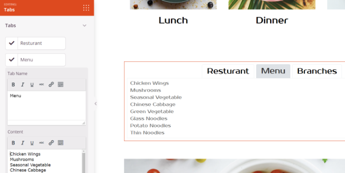 添加內(nèi)容和更改標(biāo)簽頁標(biāo)簽