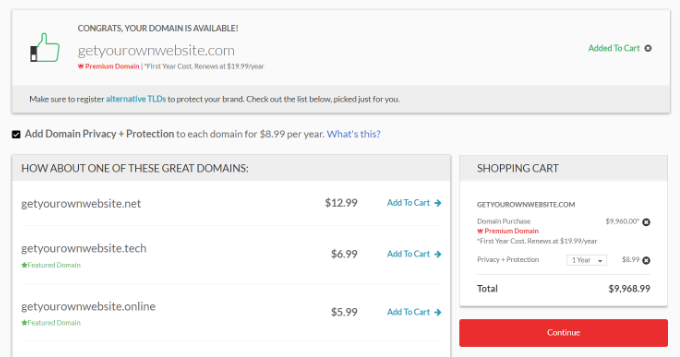 添加域隱私和保護功能