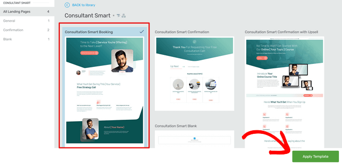 應用 Thrive Architect 模板