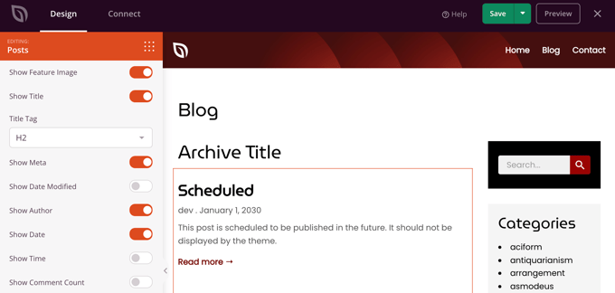 種子產品的后塊設置