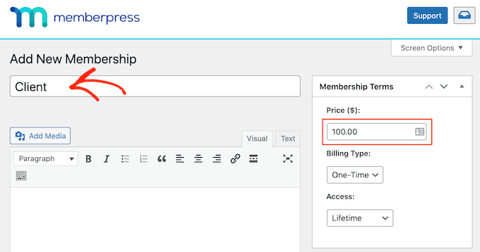 為您的客戶(hù)會(huì)員資格添加定價(jià)