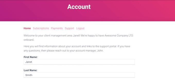 向客戶(hù)端門(mén)戶(hù)添加自定義消息