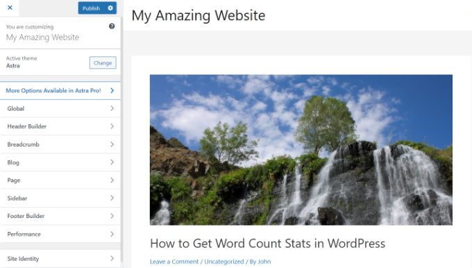 自定義您的主題