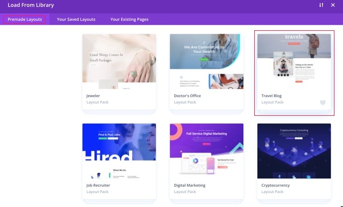 迪維的旅游博客布局包