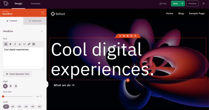 “標題”塊的種子生產設置