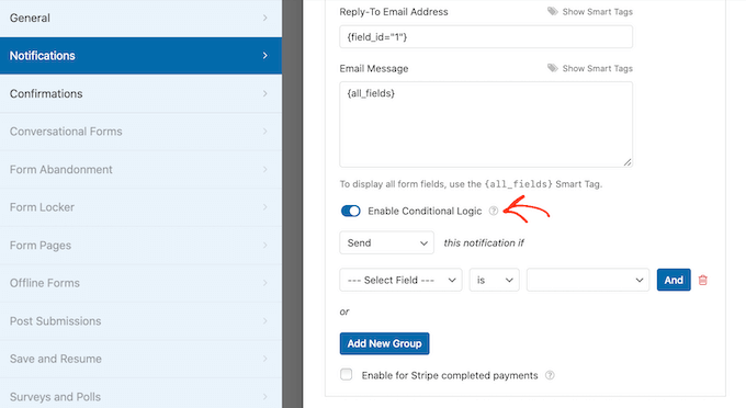 創(chuàng)建條件邏輯電子郵件和通知