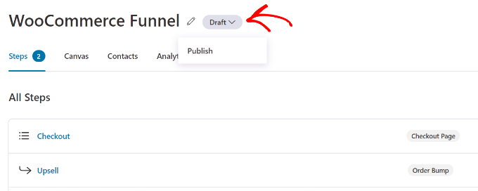 發布商店結賬頁面