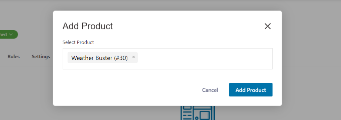搜索和添加產品以追加銷售