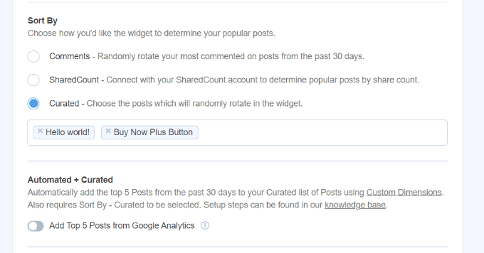 選擇要精選的精選文章