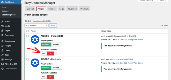 為單個(gè)插件啟用自動(dòng)更新