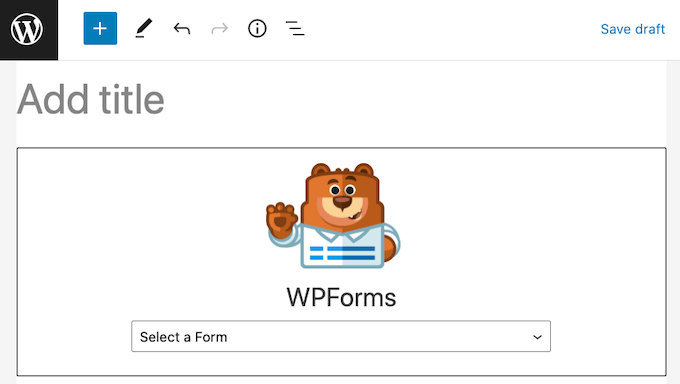 WPForms WordPress塊