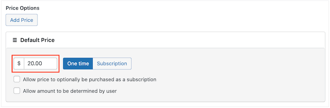 在WP簡單支付中設(shè)置付款金額