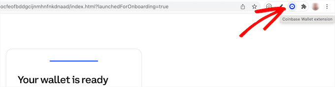 點擊打開錢包擴展