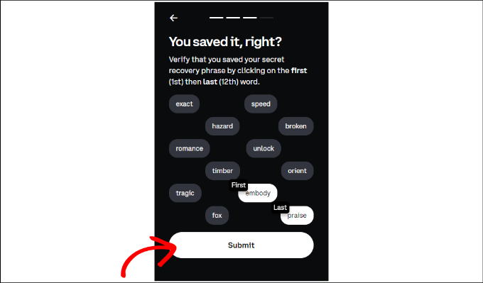 選擇第一個和最后一個短語