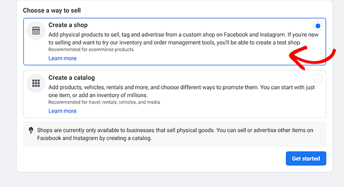 選擇在 Instagram 銷售商品的方式