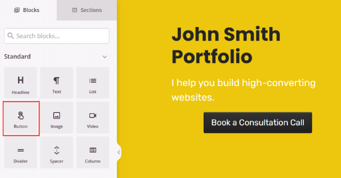 SeedProd 中的號召性用語