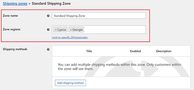 添加區(qū)域名稱和區(qū)域