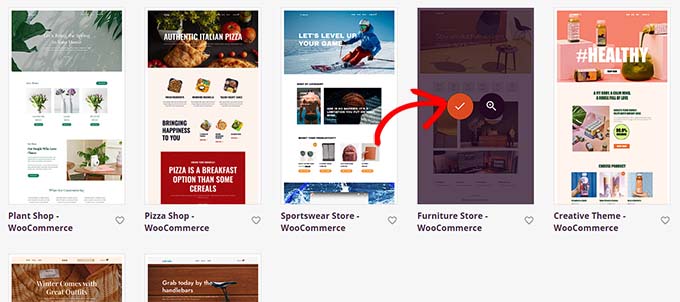 選擇家具店模板