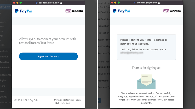 同意連接您的帳戶，然后向下滾動并單擊按鈕
