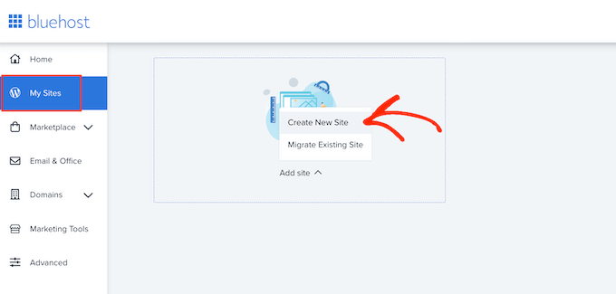 創(chuàng)建一個新的 WordPress 網(wǎng)站使用 Bluehost