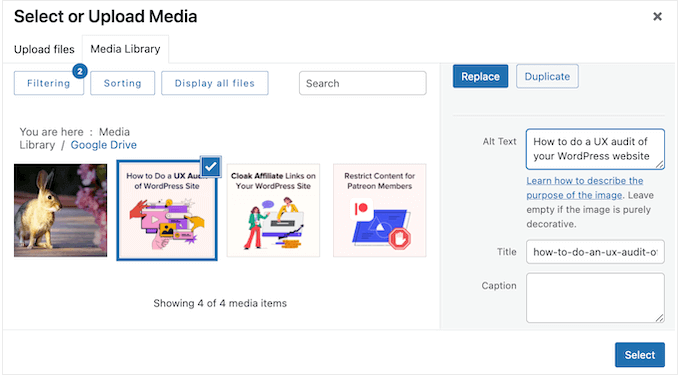 在 WordPress 中為圖像添加替代文本、描述、標題等