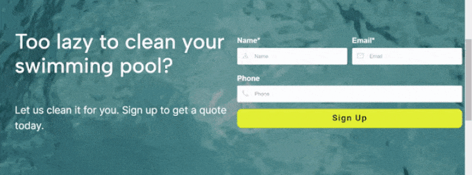 使用 Thrive Architect 制作的視頻背景示例