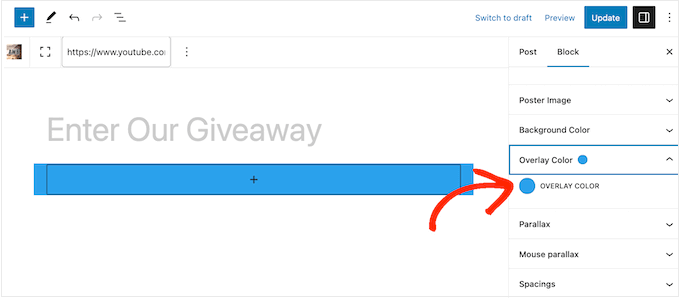 向視頻背景添加疊加層