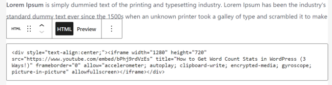 自定義 HTML 代碼預覽