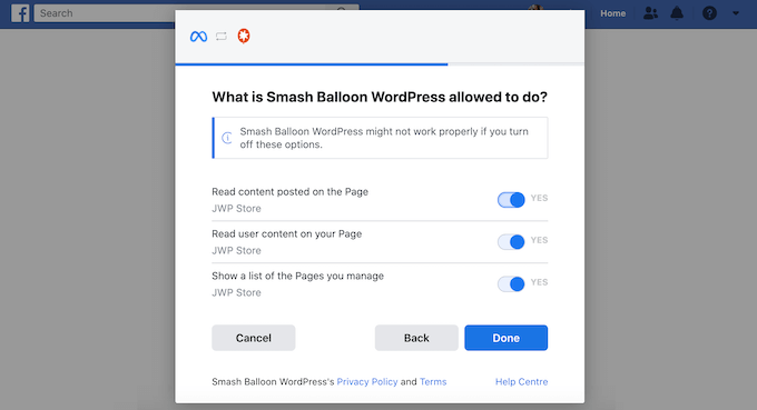 讓Smash Balloon訪問你的WordPress網站