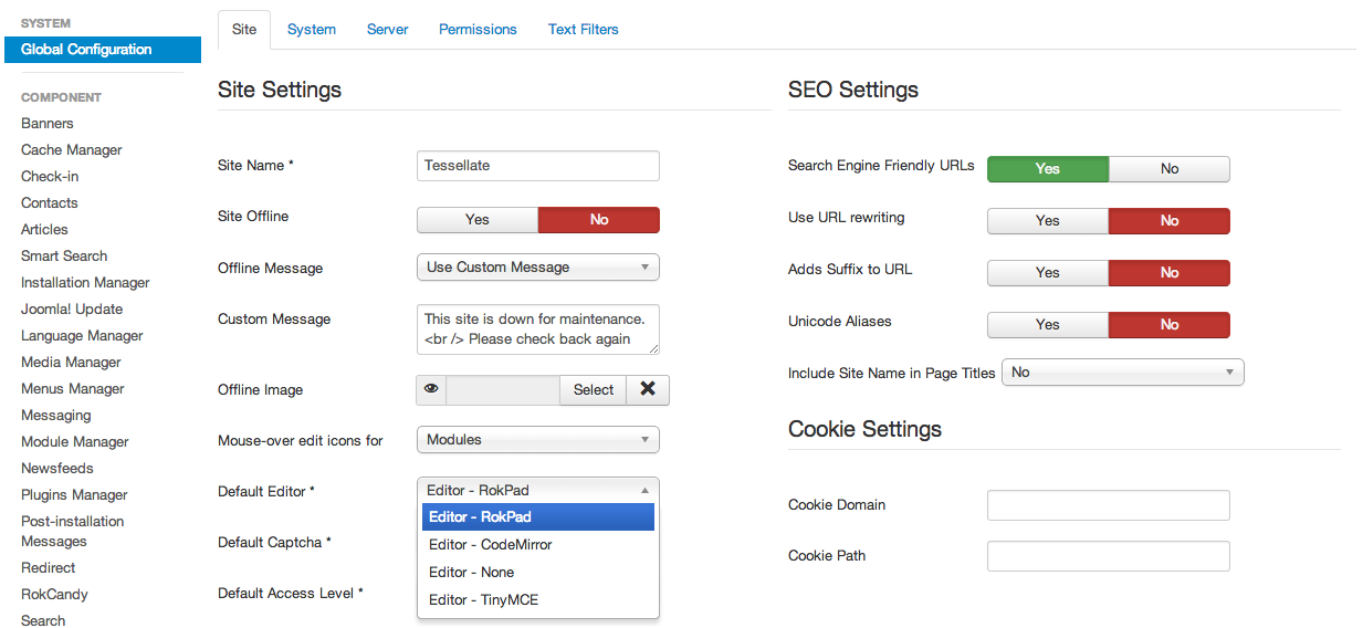 joomla擴(kuò)展目錄