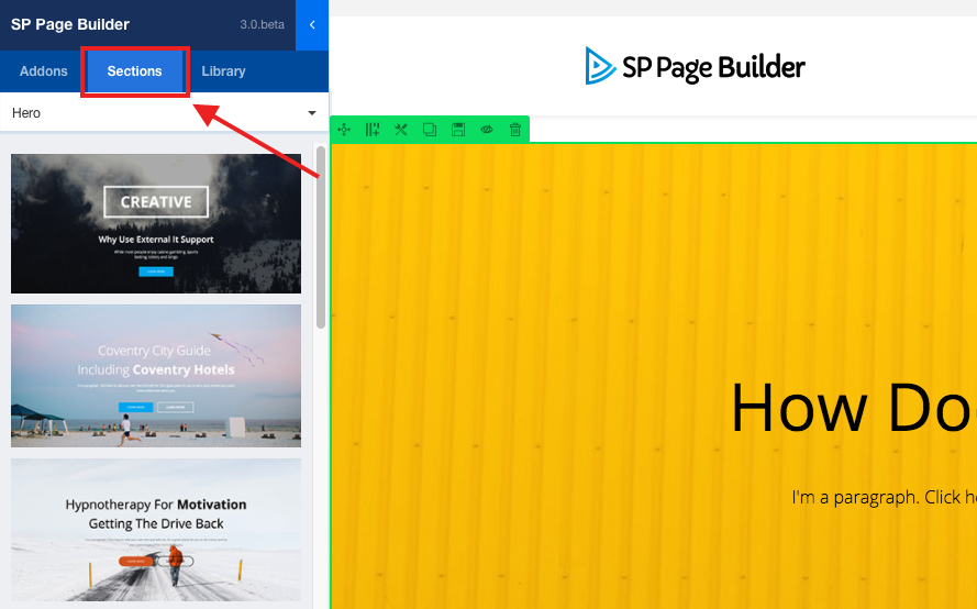 SP Page Builder內(nèi)置