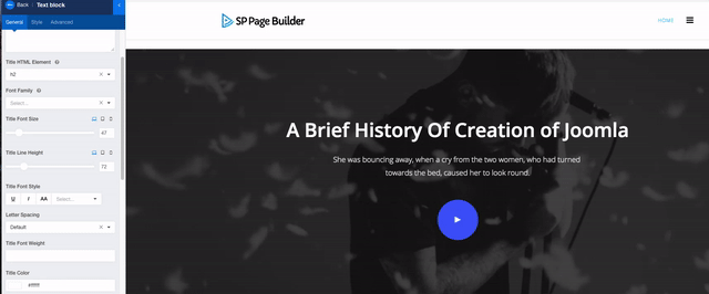SP Page Builder字體