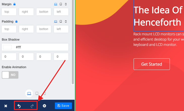 SP Page Builder撤銷