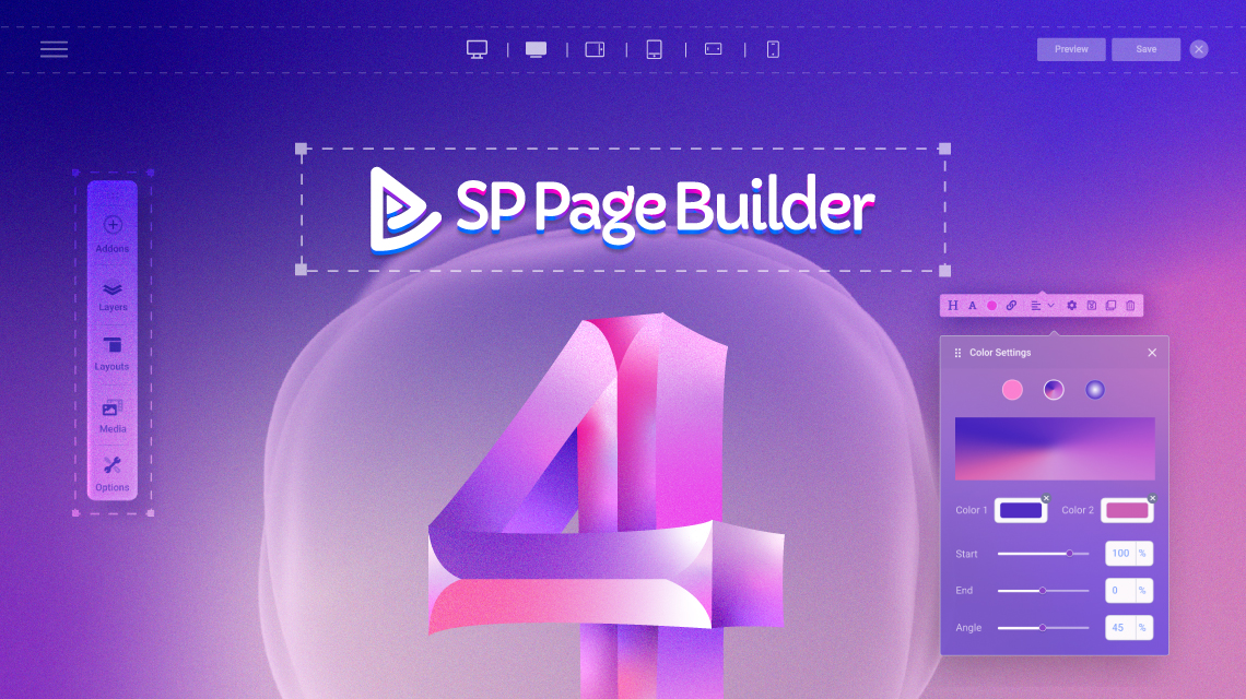 SP Page Builder 4.0 重新定義您的 Joomla 頁面構建體驗