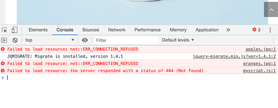 如何修復WordPress中“加載資源失敗”的錯誤